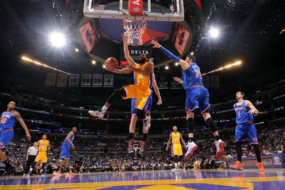 NBA. La partita tra i Los Angeles Lakers e i New York Knicks a Los Angeles (Getty Images)